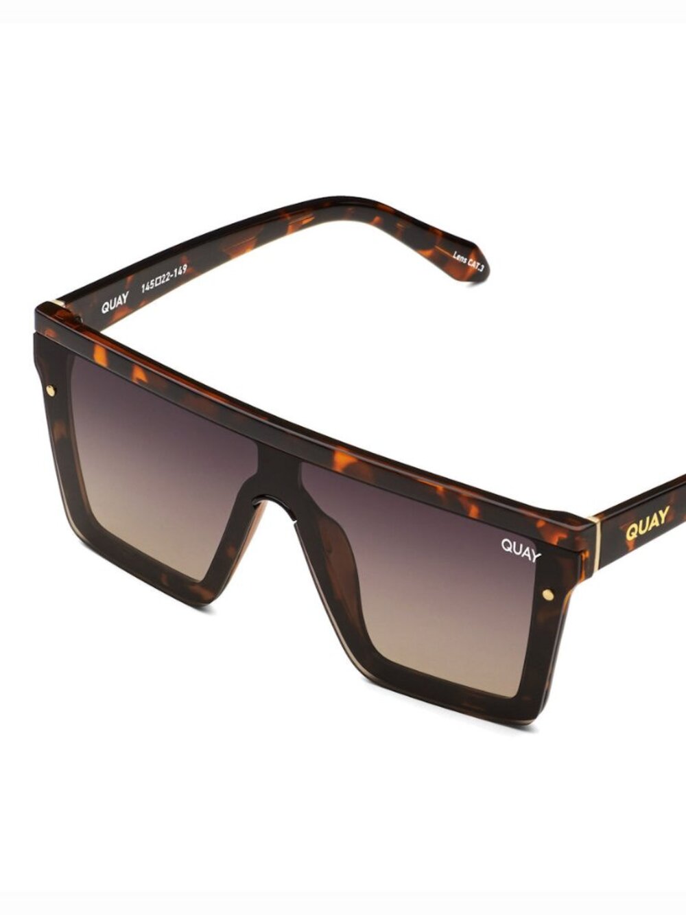 QUAY HINDSIGHT NO-NS-2924 TRT-SMTP Tortoise Frame/Smoke Taupe Lens NEW!